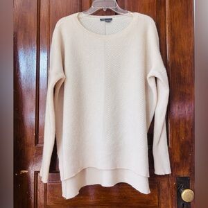 Vince Cream Cashmere Wool Sweater